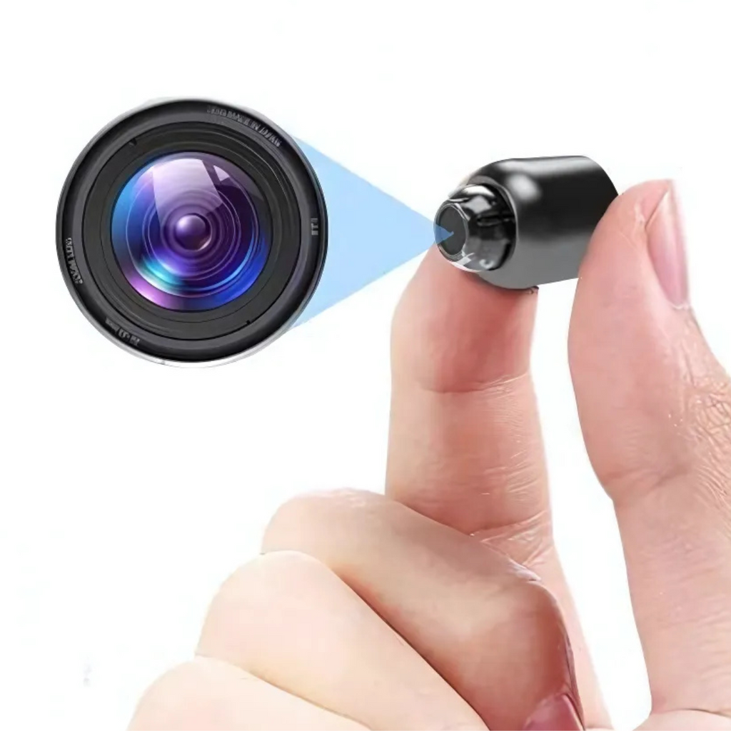 MiniEye Caméra de Sécurité Full HD | Caméra Mini Compacte avec Vision Nocturne & Détection de Mouvement
