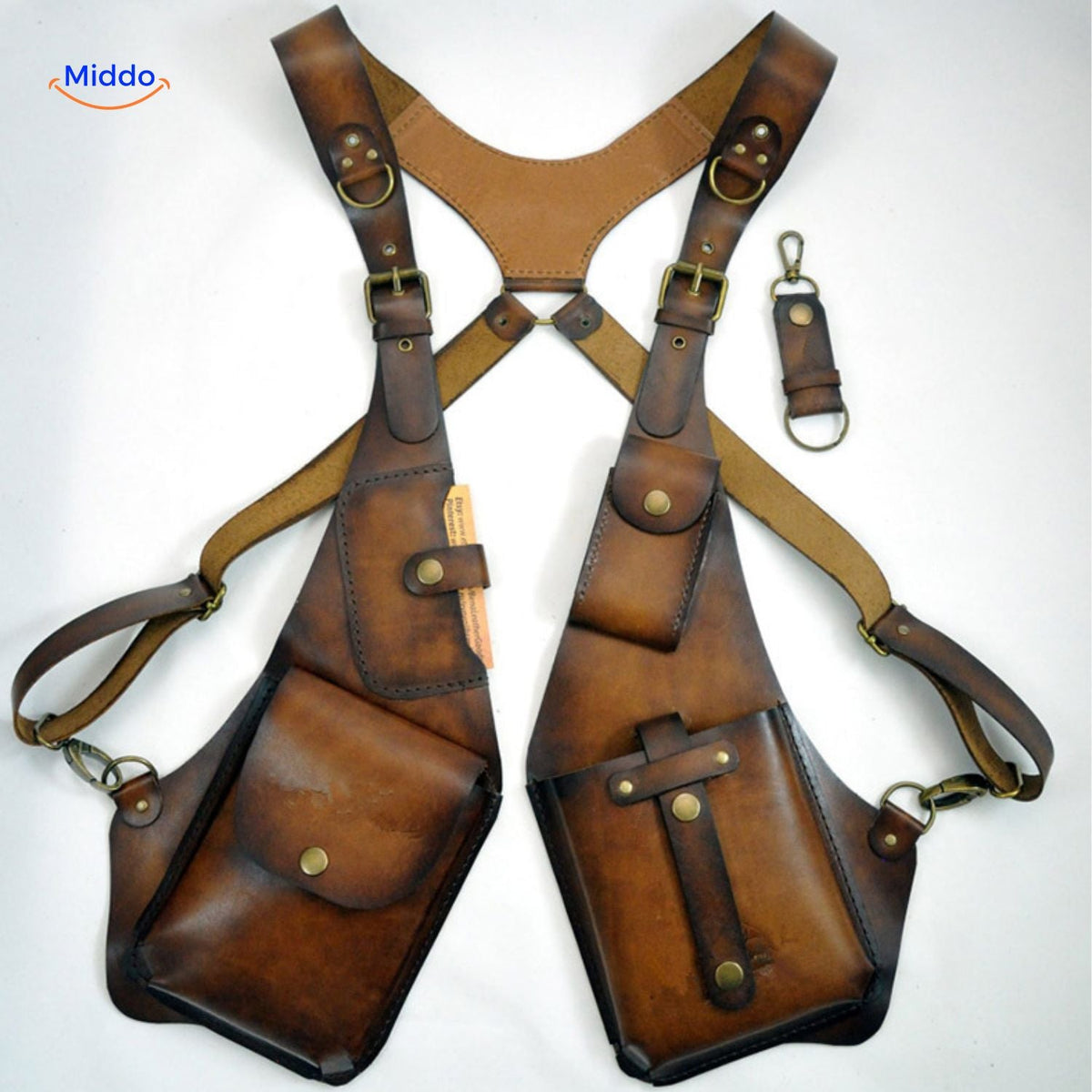 RetroGear Holster Épaule | Holster en cuir polyvalent pour un rangement élégant