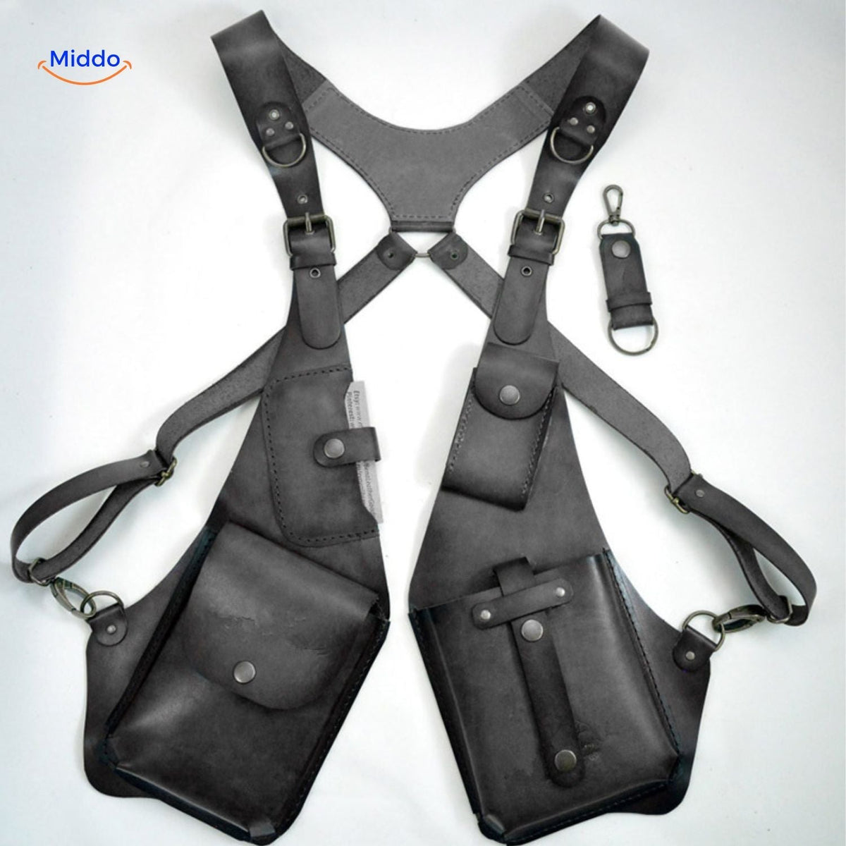 RetroGear Holster Épaule | Holster en cuir polyvalent pour un rangement élégant