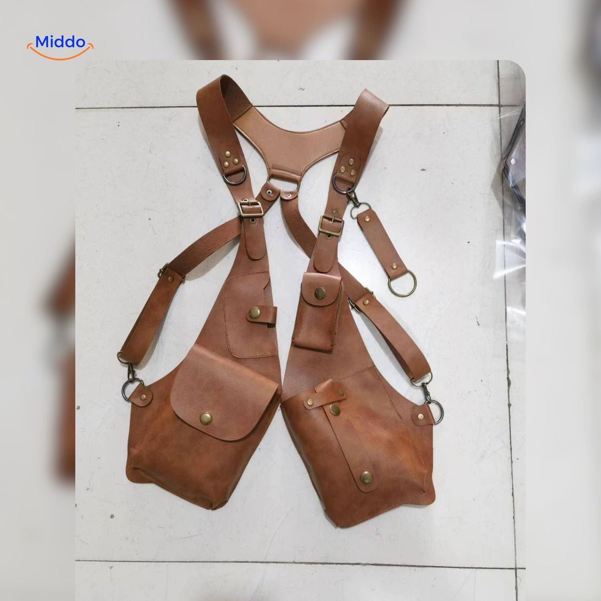 RetroGear Holster Épaule | Holster en cuir polyvalent pour un rangement élégant