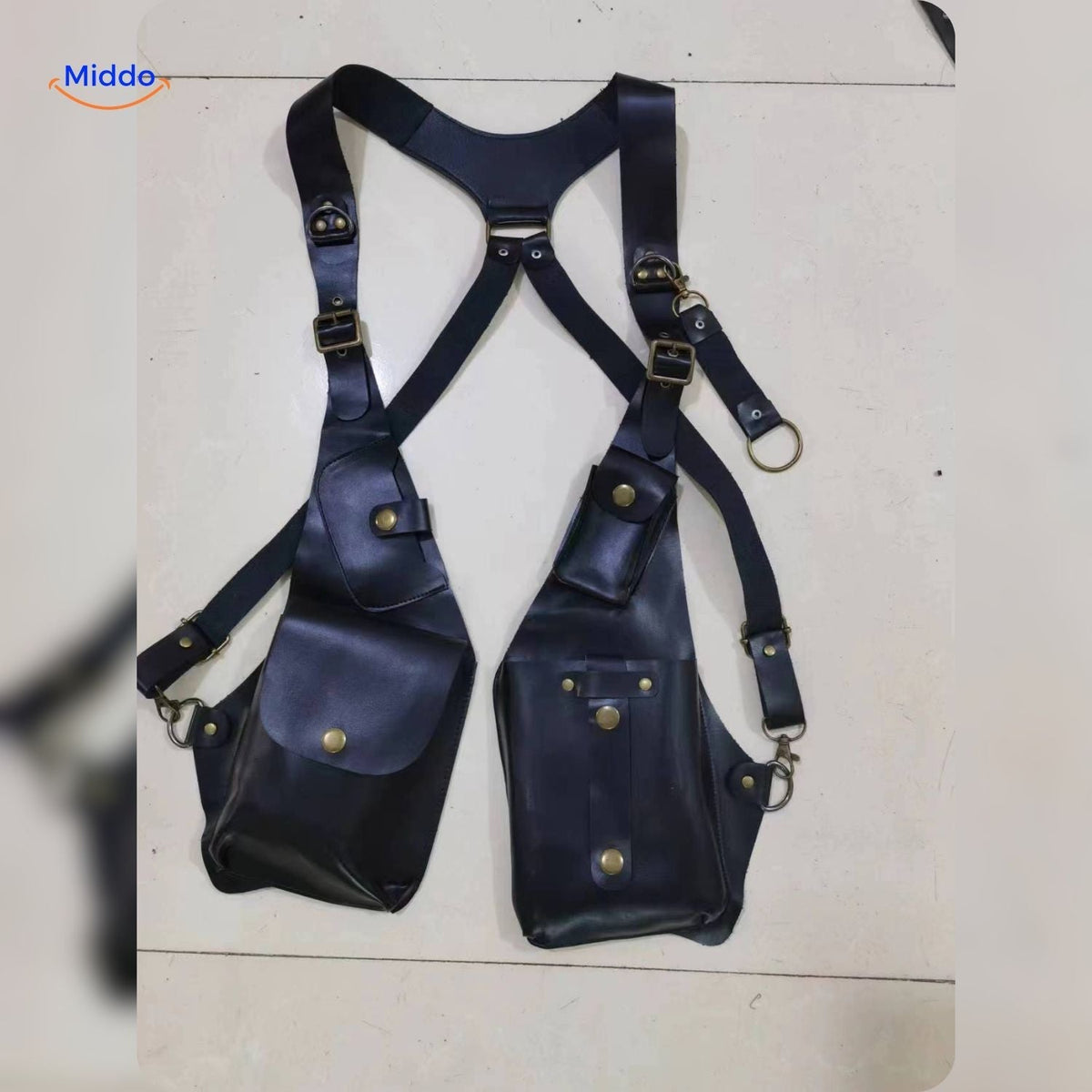 RetroGear Holster Épaule | Holster en cuir polyvalent pour un rangement élégant