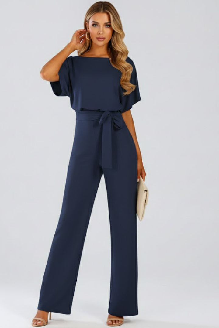 Combinaison Femme avec Ceinture et Jambes Amples
