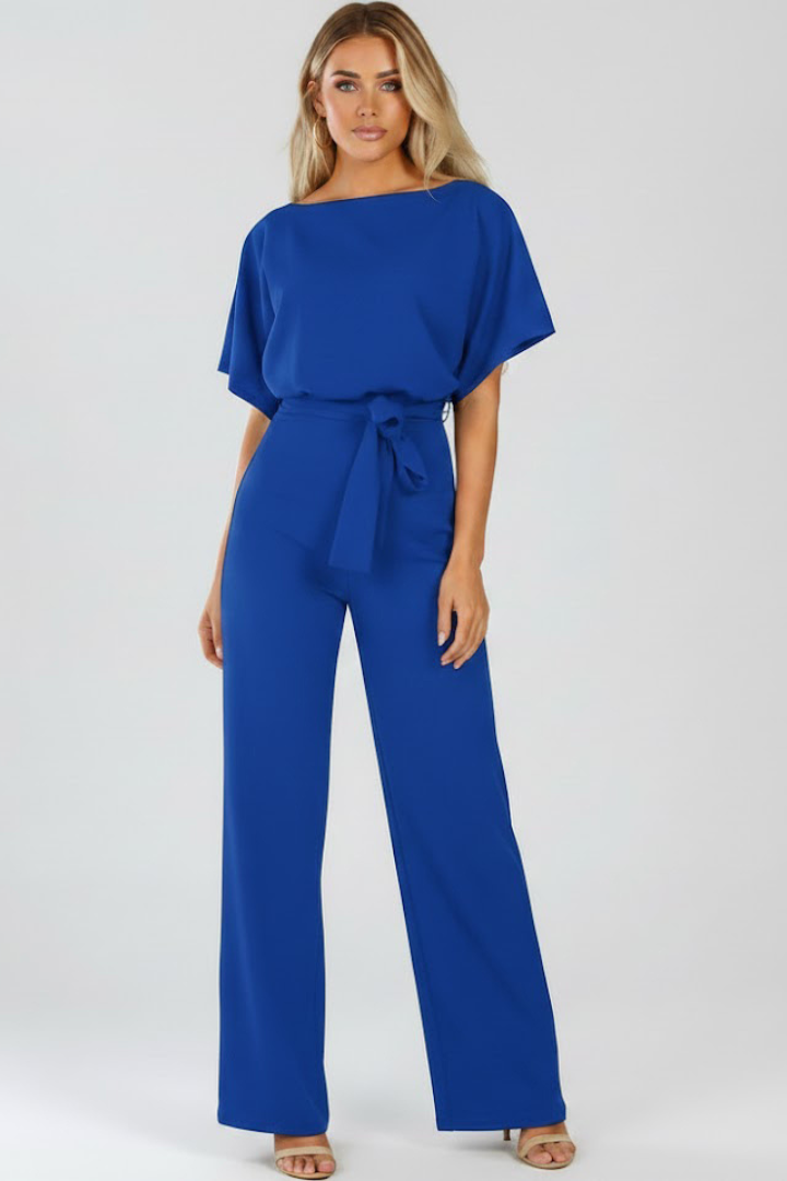 Combinaison Femme avec Ceinture et Jambes Amples