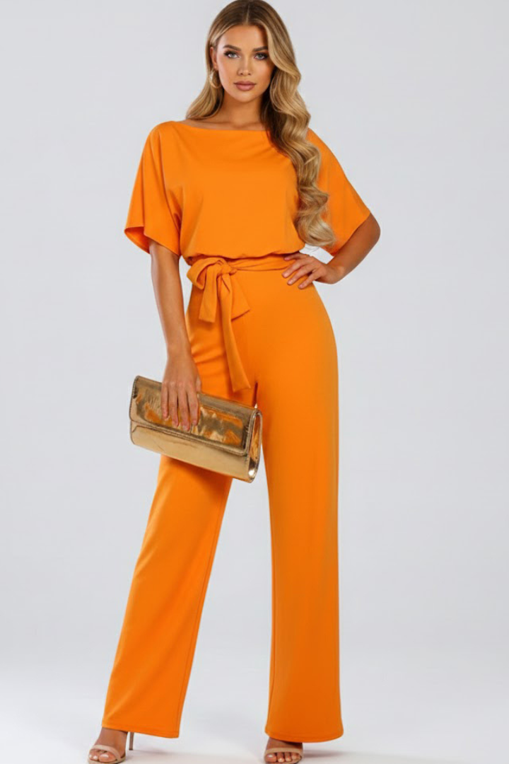 Combinaison Femme avec Ceinture et Jambes Amples