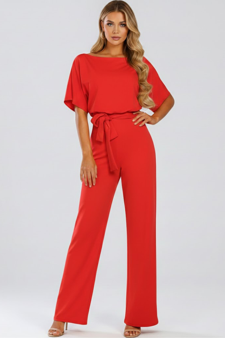 Combinaison Femme avec Ceinture et Jambes Amples