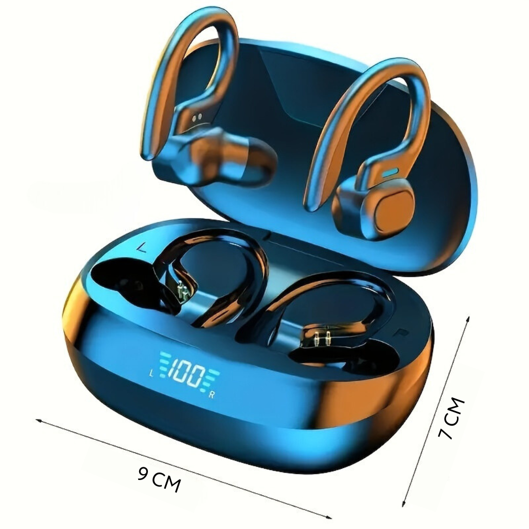 Écouteurs Bluetooth Étanches avec Conception Ergonomique et Commande Tactile pour Athlètes - Sans Fil, Évaluation IPX7, 6 Heures d'Autonomie