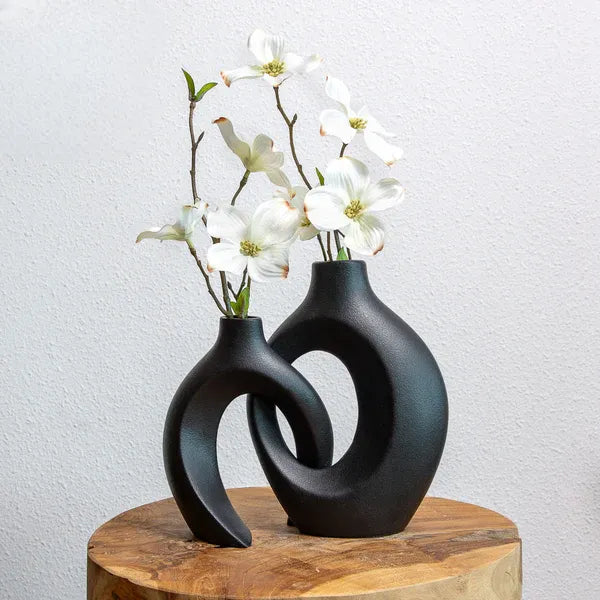 Gleora - Vase à Fleurs Tressé