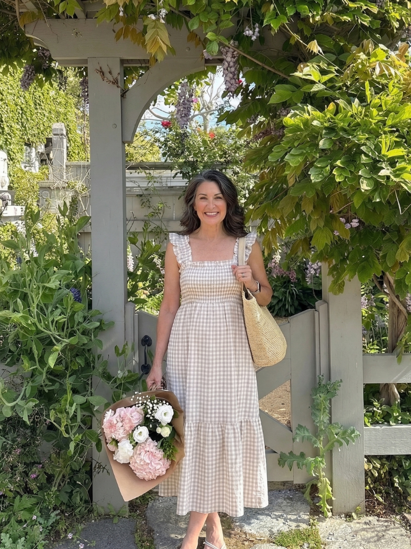 Isolde | Robe Maxi à Manches Volantes et Smockée