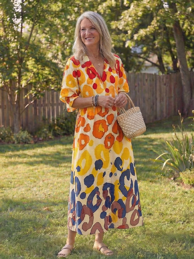 Virelle | Robe Maxi Botanique