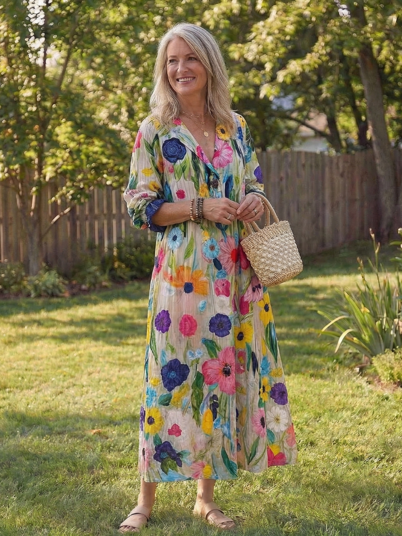 Virelle | Robe Maxi Botanique