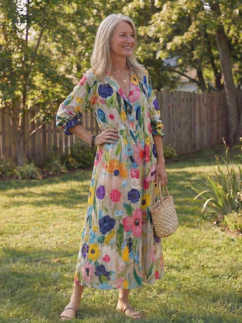 Virelle | Robe Maxi Botanique