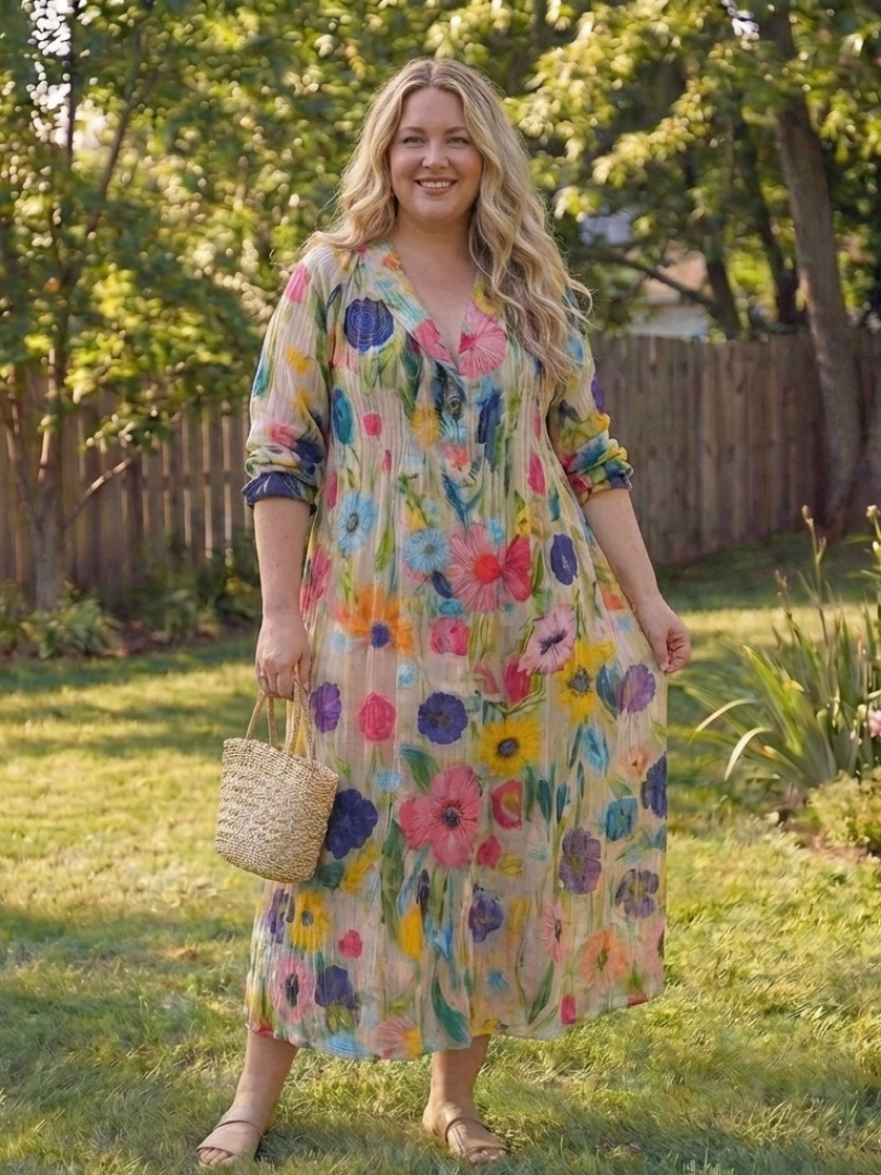 Virelle | Robe Maxi Botanique