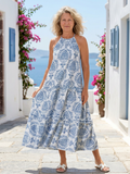 Isadora | Robe Midi Sans Manches à Col Haut
