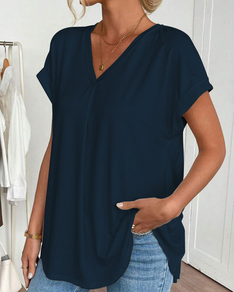 Top Femme | Détail Plissé au Dos & Chic d'Été Élégant