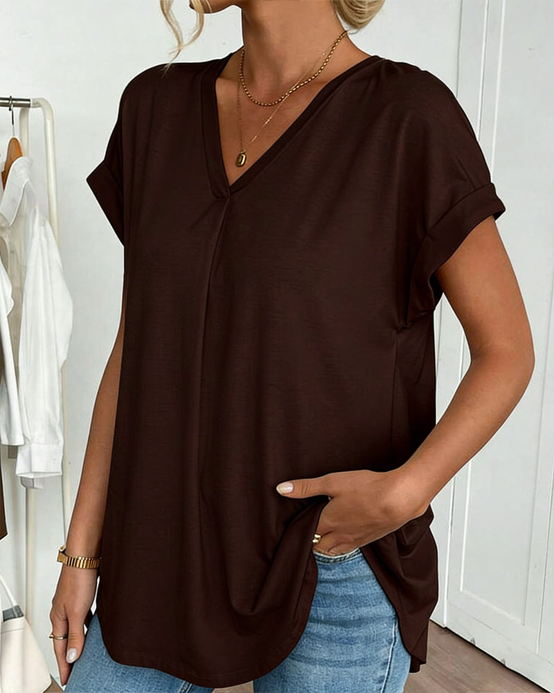 Top Femme | Détail Plissé au Dos & Chic d'Été Élégant
