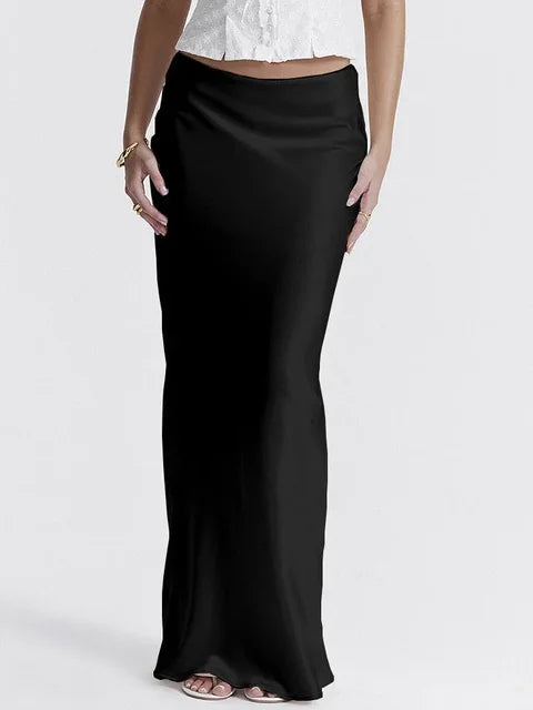 Jupe maxi élégante en satin