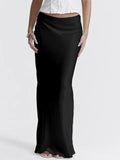 Jupe maxi élégante en satin