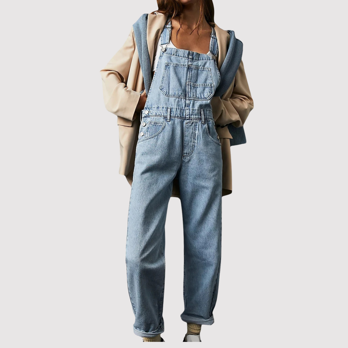 Salopette Femme | Design Denim Décontracté & Intemporel
