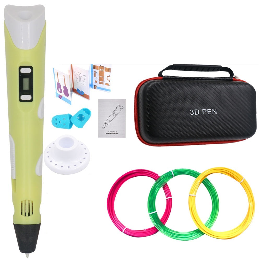 Stylo de dessin 3D DIY avec 200M de filament PLA, cadeau pour enfants