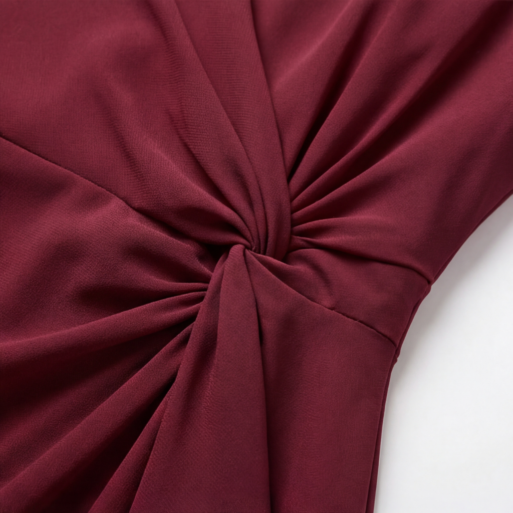 Velara – Robe Femme à Taille Tordue Rassemblée