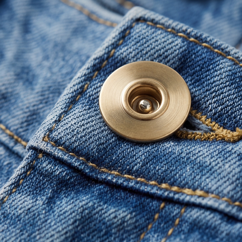 Revelle – Jean large à boutons rétro