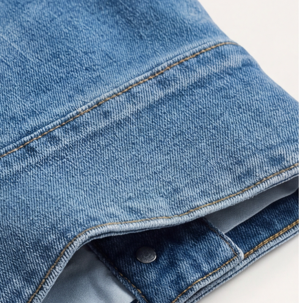 Revelle – Jean large à boutons rétro