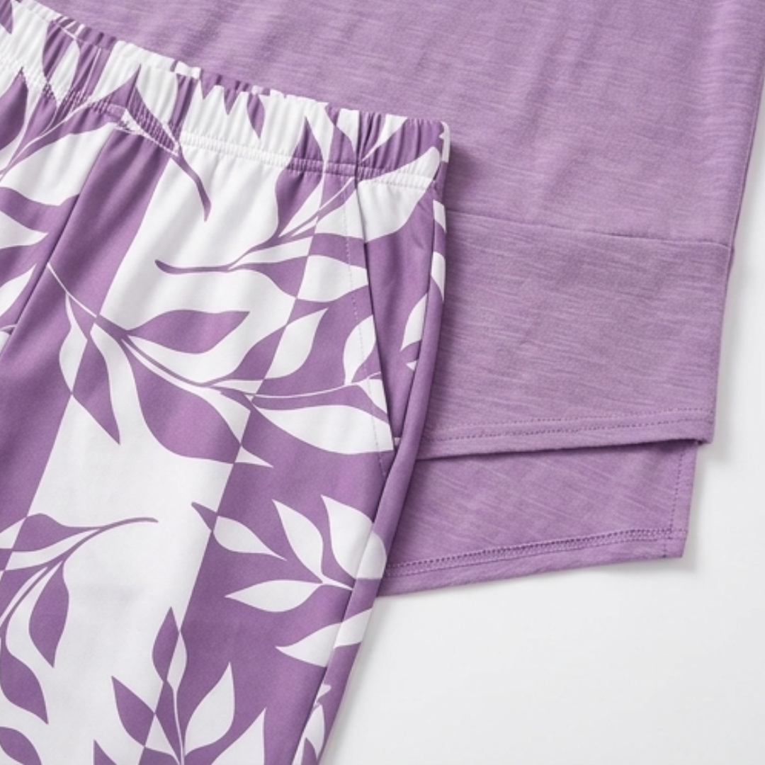 Lunavia – Ensemble Tunique Asymétrique et Pantalons Amples