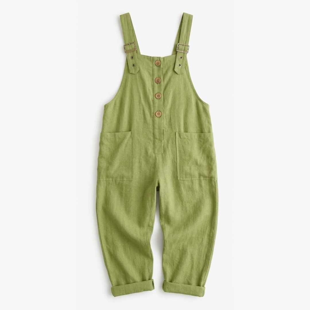 Slowlinen – Salopette à boutons décontractée