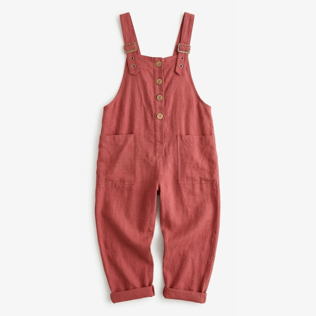 Slowlinen – Salopette à boutons décontractée