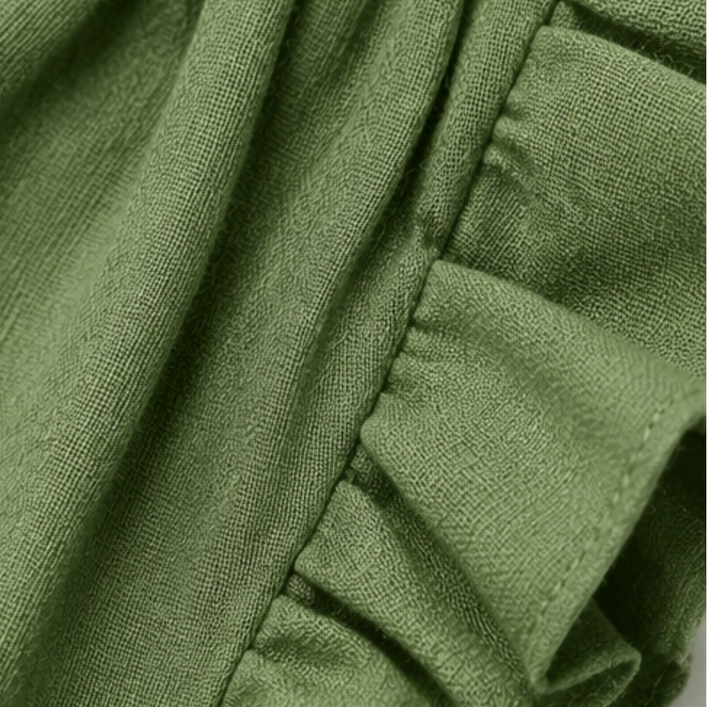 Veluna – Robe Midi Femme à Volants avec Poches