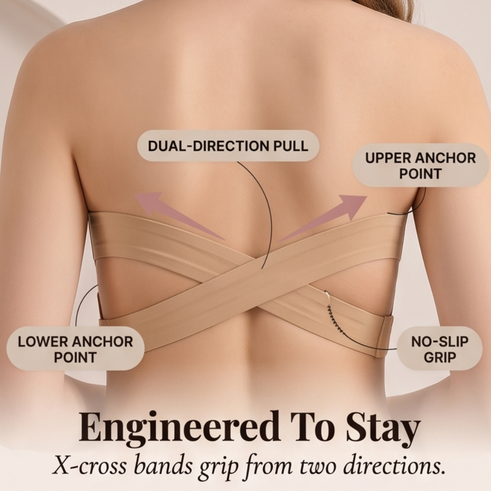 Stayva – Soutien-gorge sans bretelles avec dos croisé