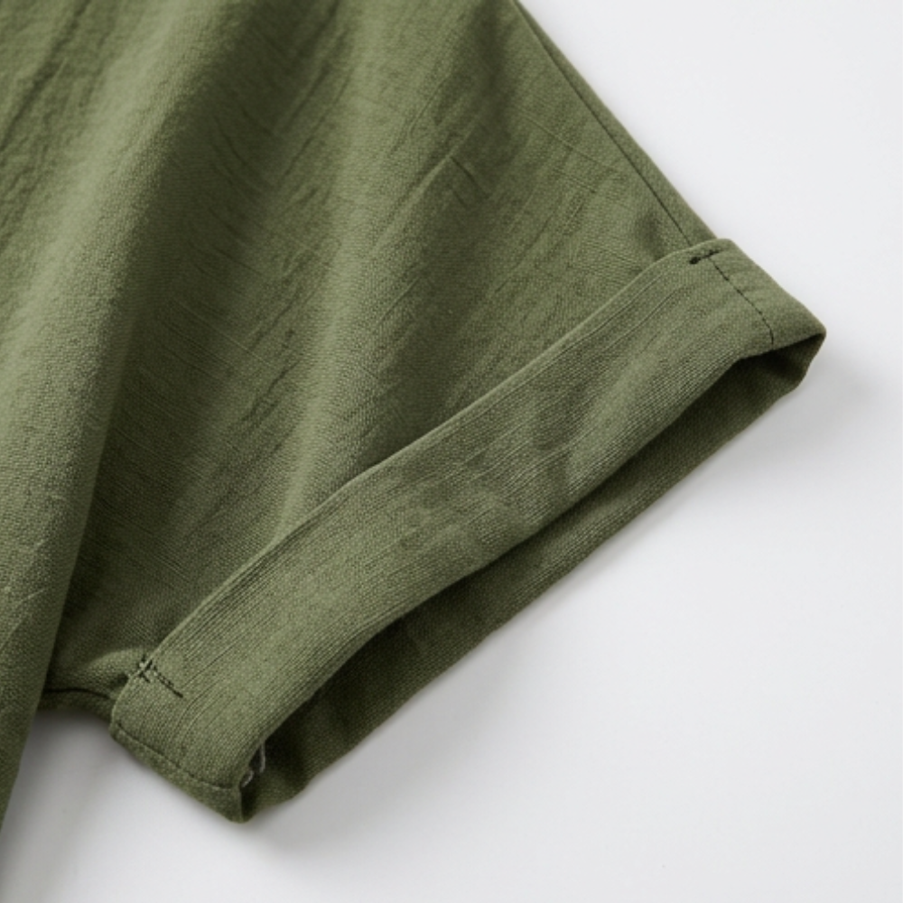 Solenne – Blouse Femme à Col V Drapeau Doux