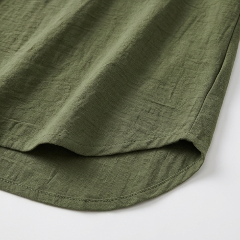 Solenne – Blouse Femme à Col V Drapeau Doux