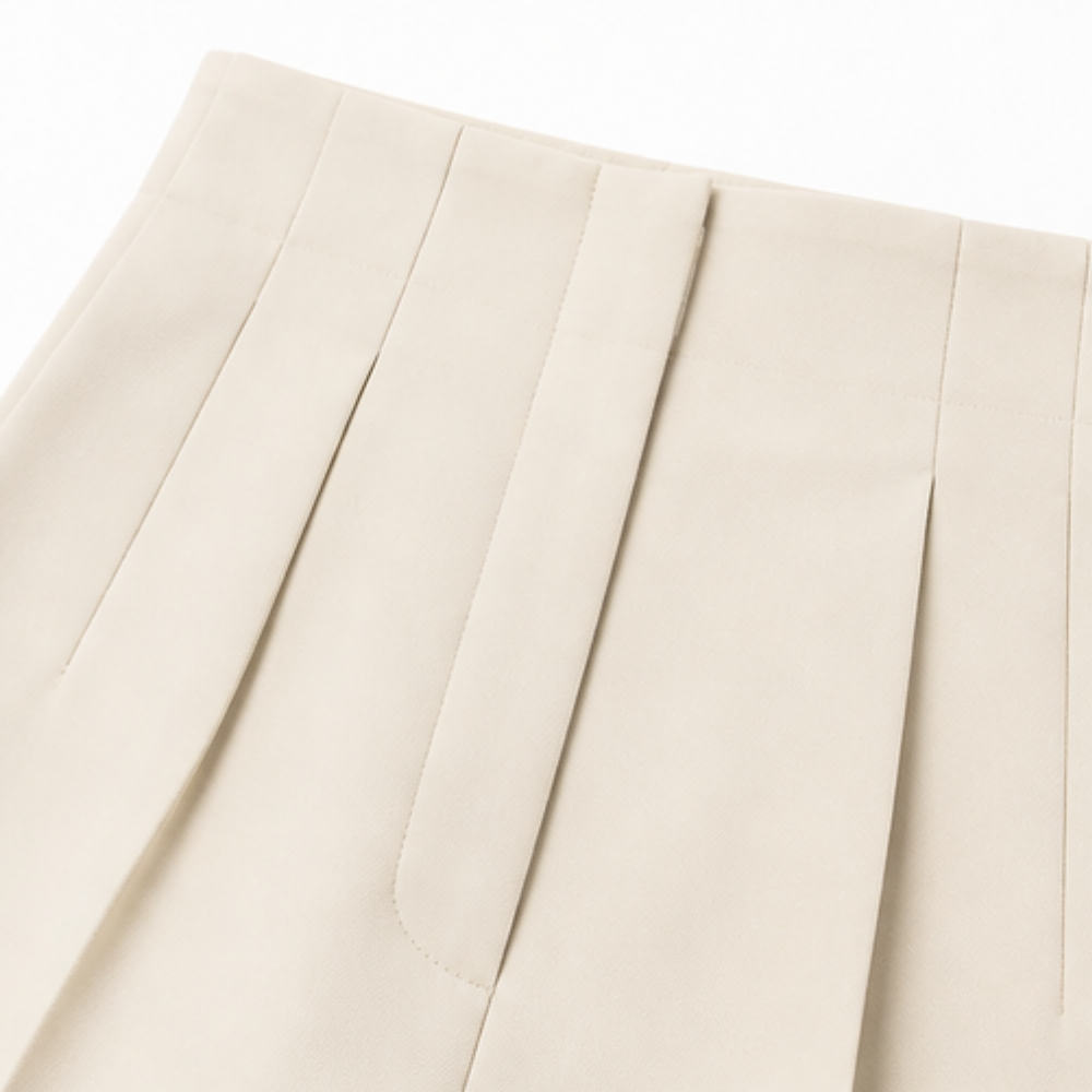Velora – Pantalon plissé ajusté pour femmes