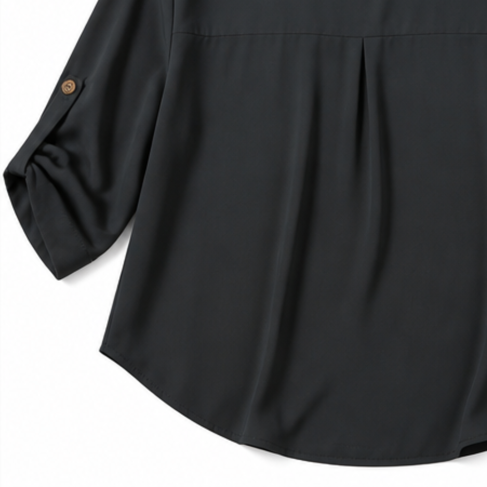 Lark & Palm – Ensemble top à col en V pour femmes et pantalon large à imprimé feuilles