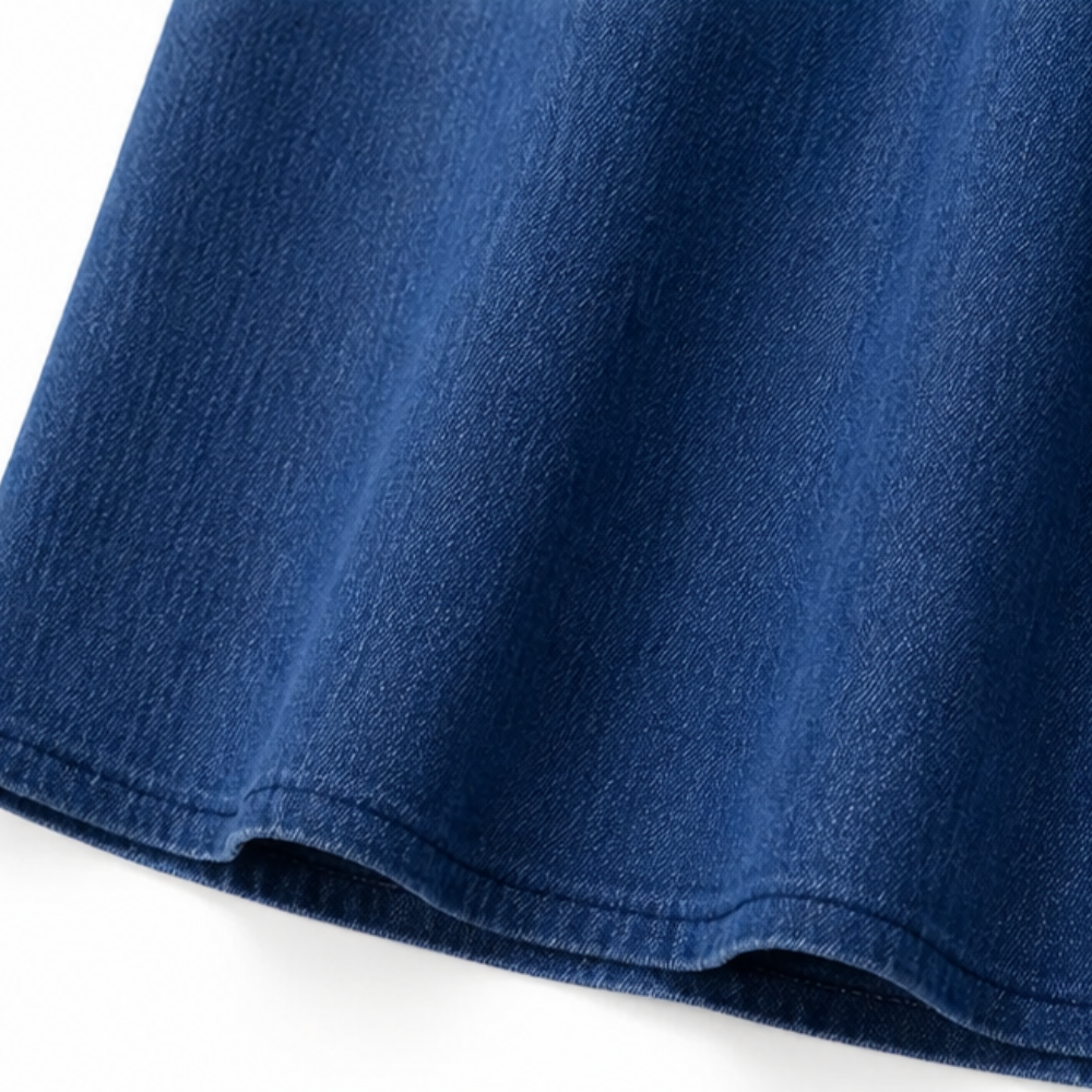 Lunavia – Robe Midi en Lin avec Détails en Broderie