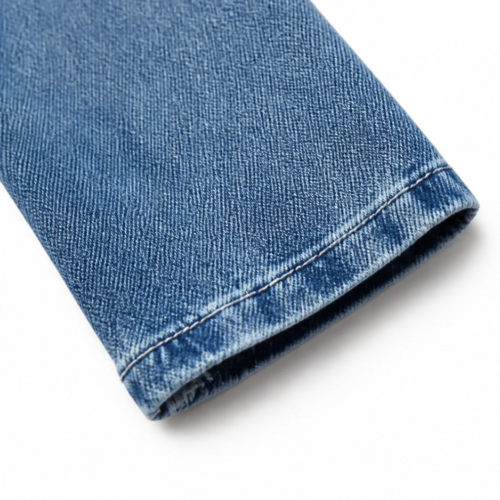 Maelyn – Veste en denim à volant ouverte