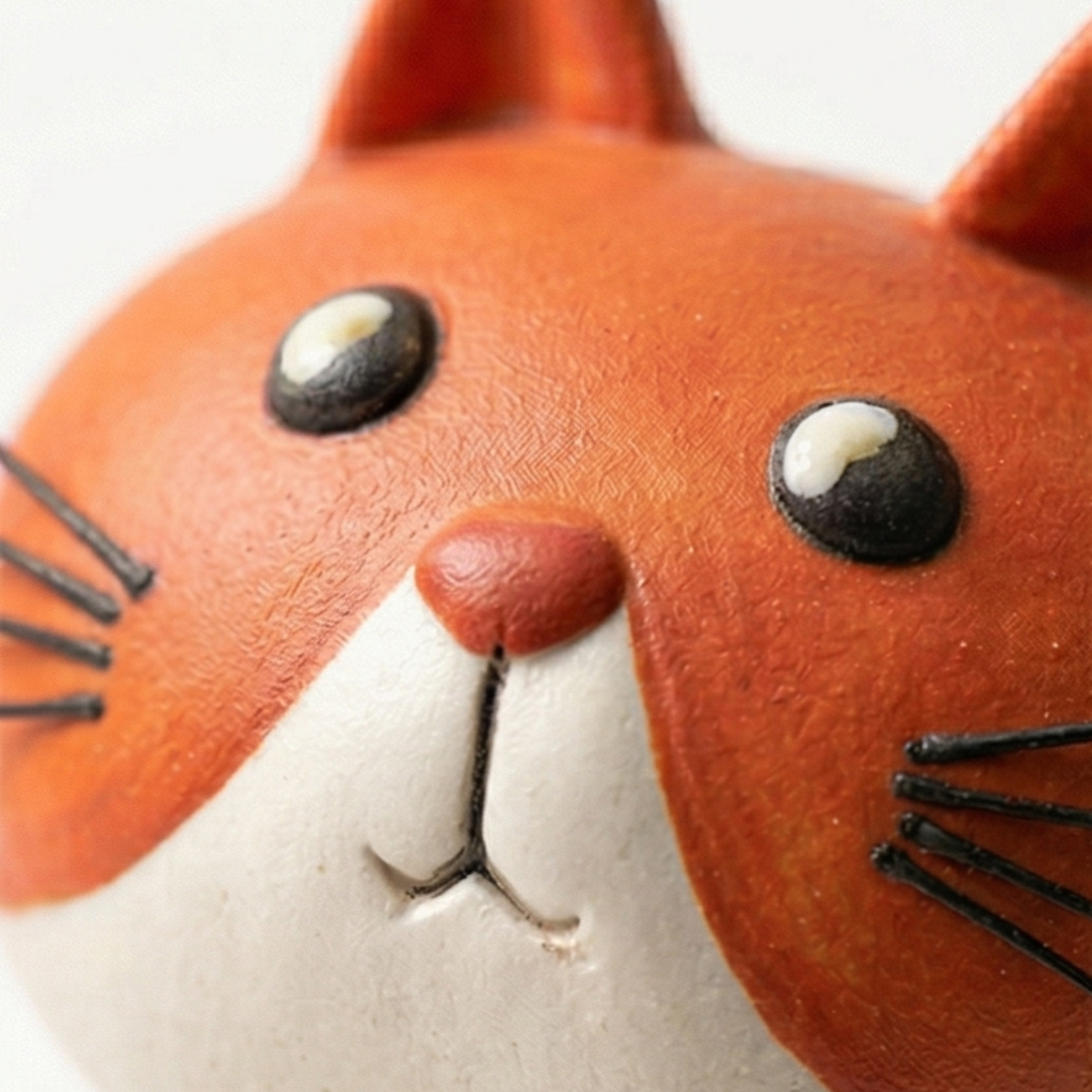 Felina – Vase à fleurs en céramique fait main en forme de chat