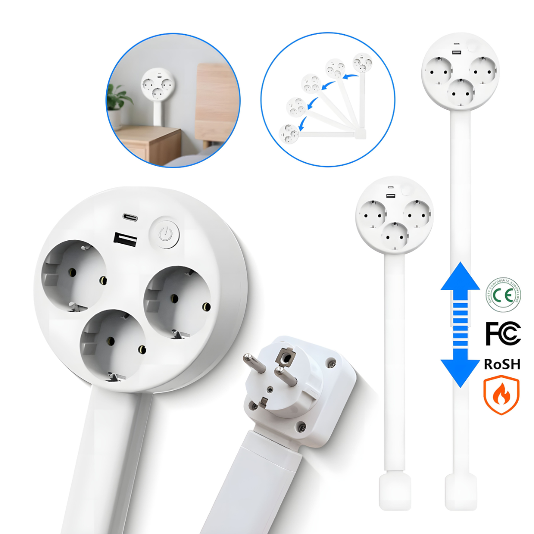 PowerReach | La prise extensible intelligente et stylée pour une maison moderne