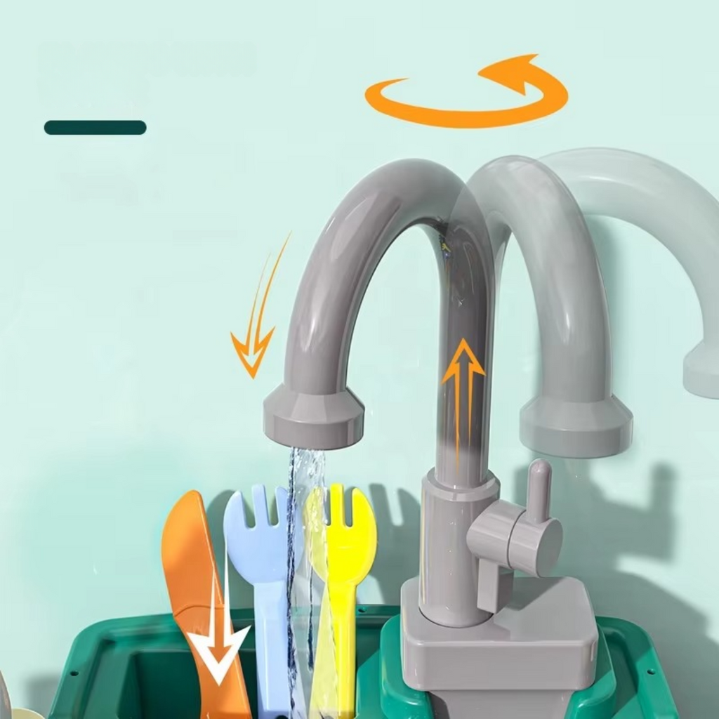 Cuisine de jeu WasserWunder avec Robinet Magique pour Enfants