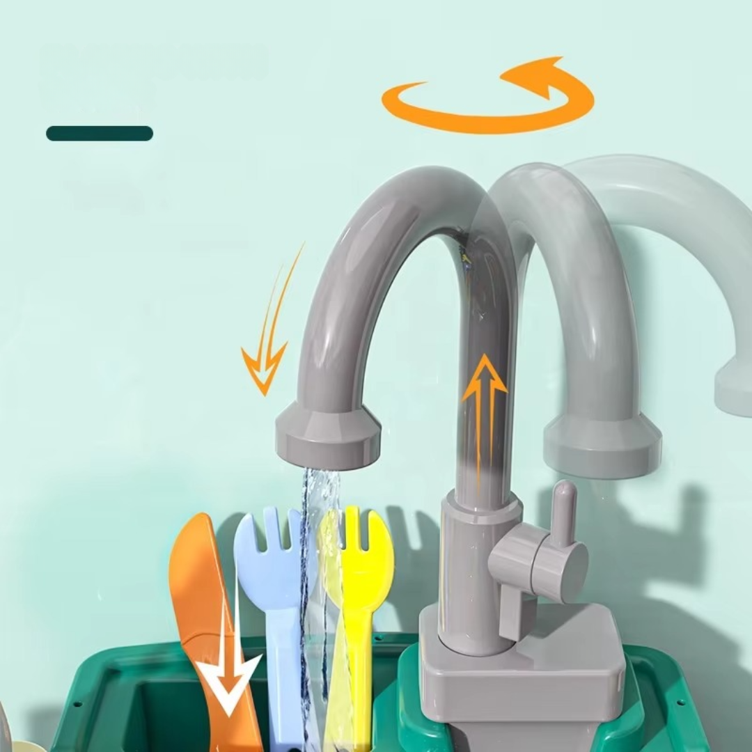 Cuisine de jeu WasserWunder avec Robinet Magique pour Enfants