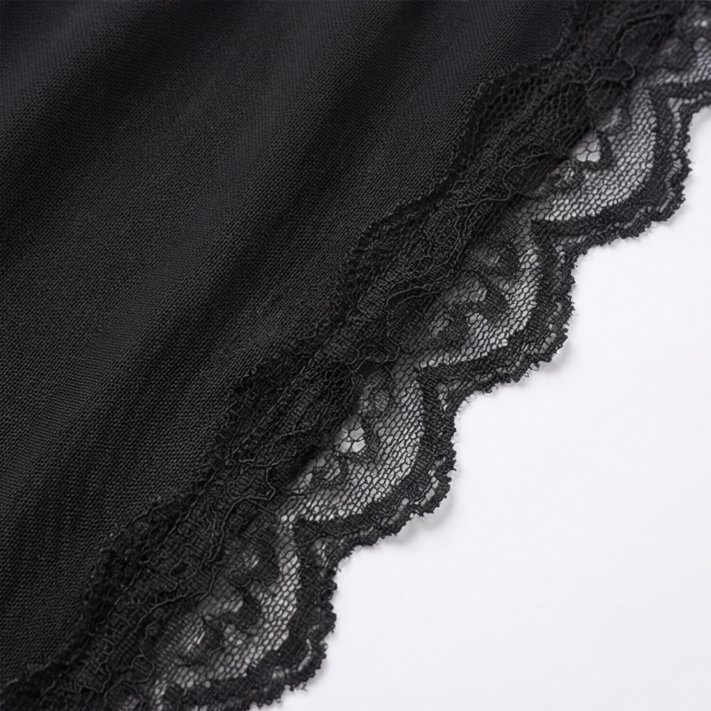 Veloure – Nuisette en dentelle et mesh longueur sol