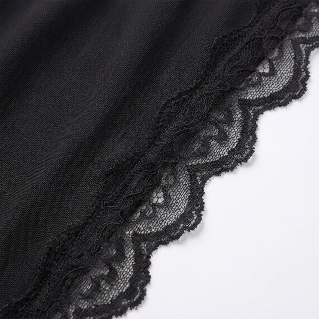 Veloure – Nuisette en dentelle et mesh longueur sol