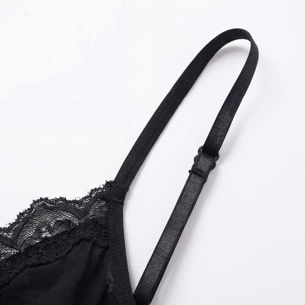 Veloure – Nuisette en dentelle et mesh longueur sol