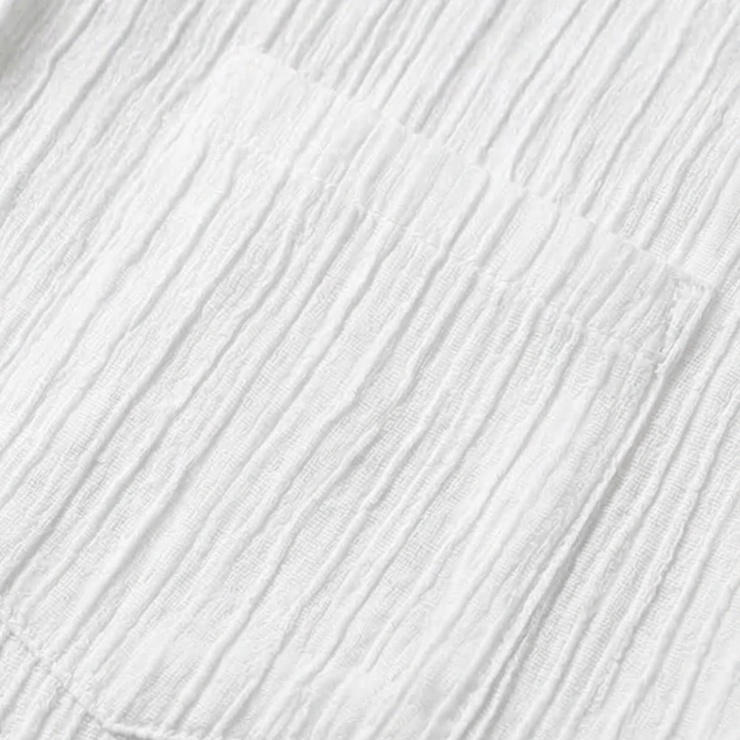 Vivara – Blouse à boutons en crêpe texturé pour femmes