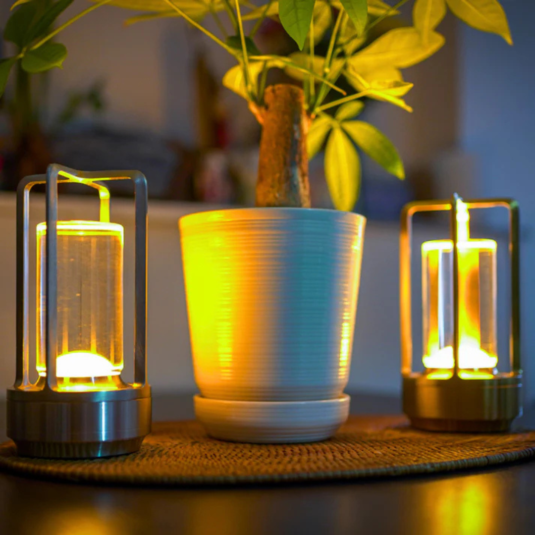 CrystalBeam | Lampe d'Ambiance Sans Fil avec 3 Modes de Couleur