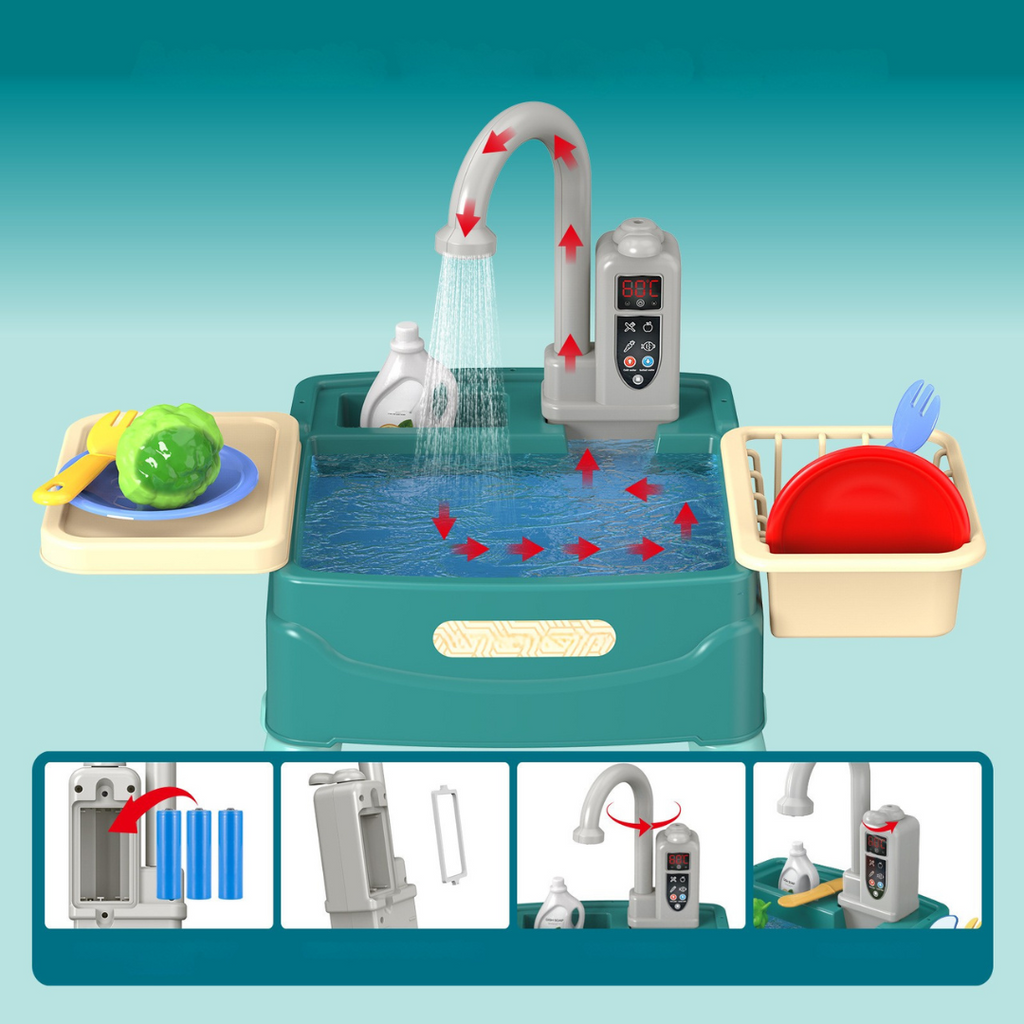 Cuisine de jeu WasserWunder avec Robinet Magique pour Enfants