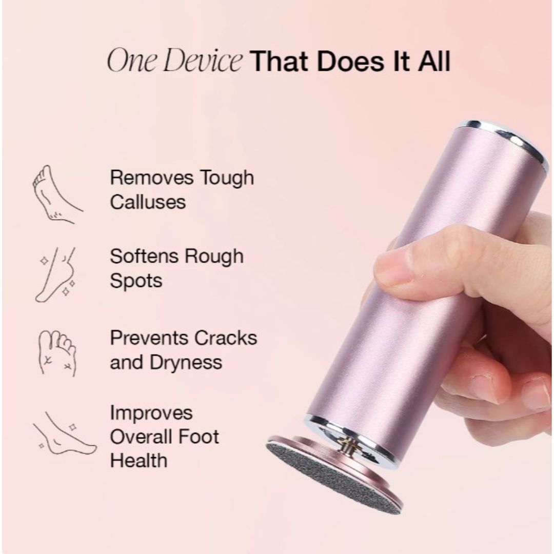 SmootherFeet Outil de Pédicure Électrique | Soin professionnel à portée de main