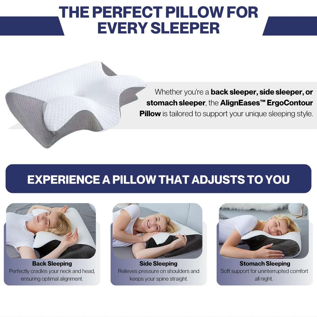 SleepEase | Coussin Orthopédique ErgoContour