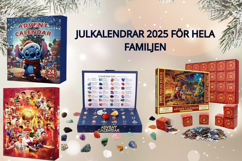 Calendrier de l'Avent FamilieJoy 2025 | Des surprises comblées pour tous avec Stitch, Football, Puzzles & Cristaux